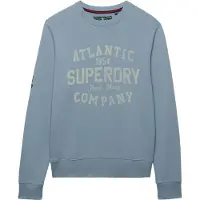 Superdry für Herren. M2014476A Coastal Relaxed Sweatshirt blau (XL), Lässig, Baumwolle