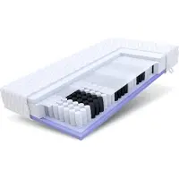 FDM Matratze KEPLER 100x200 cm Taschenfederkern Höhe ca. 20 cm H3 H4 Premium Jersey Bezug