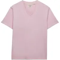 Superdry Classic Cotton Linen Vee Kurzarm-t-shirt Mit V-ausschnitt