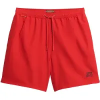 Superdry für Herren. M3010256A Essential Badeanzug rot (XL), Strandbekleidung, Recyceltes Polyester, Nachhaltig