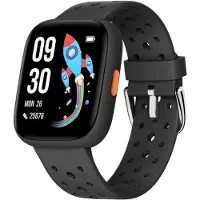 BIGGERFIVE Smartwatch für Kinder 1,8", Schrittzähler, Herzfrequenz, Schlafmonitor, Vibrationsalarm, IP68 wasserdicht, Puzzlespiele, mit/ohne App, für Mädchen