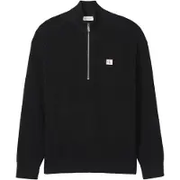 Calvin Klein Jeans Strickpullover Troyerkragen mit Reißverschluss, Regular Fit