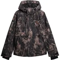 Superdry für Herren. MS110190A Ski Shell Jacke braun, schwarz (M), Lässig, Sportlich, Schnee, Recyceltes Polyester, Nachhaltig