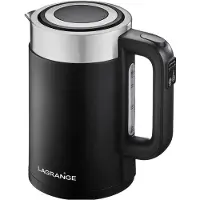 Lagrange 509041, 1,7 l, 2000 W, Schwarz, Kunststoff, Edelstahl, Regelbare Temperatur, Wasserstandsanzeige