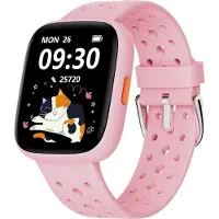 BIGGERFIVE Smartwatch Kinder, 1,8" Smartwatch Uhr Schrittzähler, 24/7 Puls, Schlafmonitor, Vibrationsalarm, IP68 Wasserdicht, Puzzlespiele mit/ohne App