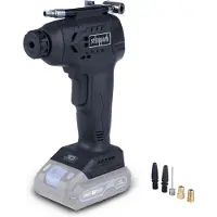 Scheppach Black Akku-Handkompressor C-HKO7BE-X | 7 bar | LCD-Display | Auto-Shut-Off | kompakt | 20V IXES | LED-Arbeitsleuchte | Inklusive Zubehör