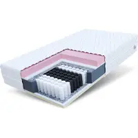 FDM Matratze 180x200 cm DAVOS Taschenfederkern 7 Zonen H2 H3 Höhe ca. 29 cm Visco Latex Matratzenbezug Premium JERSEY