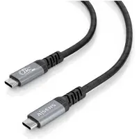 Aisens A156-0993, 0,5 m, USB C, USB C, USB4 Gen 3x2, 40 Gbit/s, Schwarz
