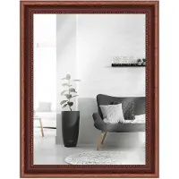 MendeFrames H390 Wandspiegel Shabby-Chic braun 60x80 cm