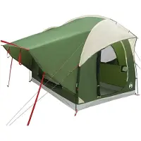 vidaXL Autozelt mit Dach Grün 239 x 210 x 210 cm Polyester und Stahl