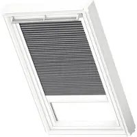 Velux Plissee-Faltstore solarbetrieben grau-taupe uniPK08 1170S