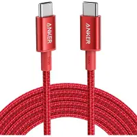 Anker Neu Nylon USB-C zu USB-C 100W Kabel (10 ft) Rot
