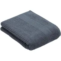 Vossen Badetuch "Tomorrow", grau (dunkelgrau), B:67cm L:140cm, Webfrottier, Baumwolle, Handtücher, Badetuch