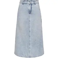 ONLY Hohe Taille Langer Rock Jeansrock