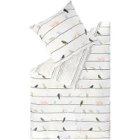 Esprit E-BIRDIES Bettwäsche Deckenbezug 135x200 cm Kissenbezug 80x80 cm