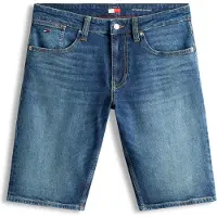 Tommy Hilfiger Ronnie Shorts Denim Dark Größe: W32 | Kurze Sporthosen Outlet | Herren | Blau