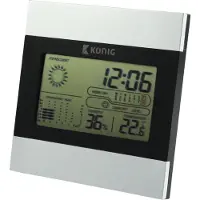 König LCD-Uhr und Wetterstation KN-WS102N