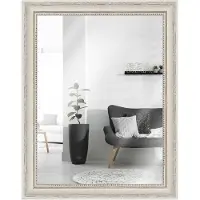 MendeFrames H390 Wandspiegel Shabby Chic creme 50x100 cm