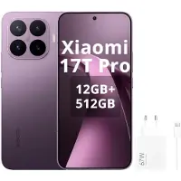 Xiaomi 17T Pro 5G Smartphone 512GB 12GB 6.83", 7000mAh, Leica 5x Teleobjektiv, 144Hz Eye-Care Display, Deep Violet (mit Netzteil)