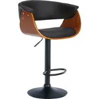 CLP Barhocker Vestal Kunstleder walnuss/schwarz