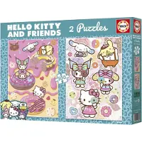 Educa Hello Kitty Puzzle 2x500 Stücke Rosa Kinder Rosa One Size