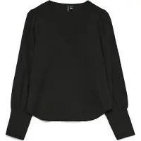 Vero Moda Langarmbluse "VMESME LS V-NECK TOP WVN GA"