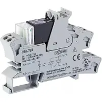 Wago Solid-State-Relaismodul;Eingangsnennspannung DC 24 V;Ausgangsspannungsbereich AC 24 … 240 V;grau 788-720