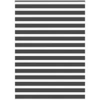 vidaXL Doppelrollo Schwarz 155x200 cm Stoffbreite 150,9 cm Polyester 4014272