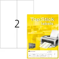 Topstick TOP STICK Universal-Etiketten, 105 x 297 mm, weiá, 100 Blatt