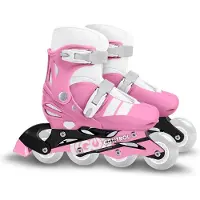 Stamp Skids Control Inlineskates Größe 30-33, Rosa/Grau