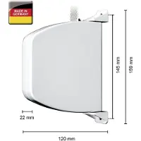SCHELLENBERG Aufschraubwickler Mini mit Rolladengurt, schwenkbar, weiß, 50503