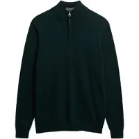 Superdry für Herren. M6110690A Pullover Essentials Half Zip grün (M), Lässig, Baumwolle