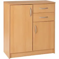 Bega Kommode - Buchedekor - B 74 cm - 2 Türen - 2 Schubladen