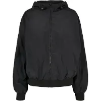 Build Your Brand Crinkle Batwing Jacke