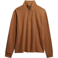 Superdry für Herren. M2014342A Sweatshirt mit Halbreißverschluss RIB braun (M), Lässig, Baumwolle