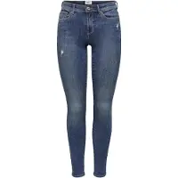 ONLY Skinny Fit Jeans Stone Wash Stretch Denim Regular Waist 5-Pocket ONLWAUW Größe: S / 30L