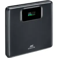 Rivacase Turbo, 20000 mAh, Lithium Polymer (LiPo), Power Delivery 3.0, Quick Charge 3.0, 3,85 V, Schwarz