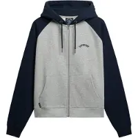 Superdry für Damen. W2012476A Essential Logo OSZ Raglan Sweatshirt navy (XL), Lässig, Baumwolle, Marine
