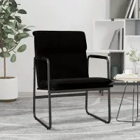 Sonstiges Möbel Loungesessel Schwarz 55x64x80 cm Stoff 2023