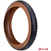 Douself 26 * 4,0 Zoll pannensichere Fahrradreifen, Gummi-Faltreifen, Schnee-ATV-Ersatzreifen, Gummireifen