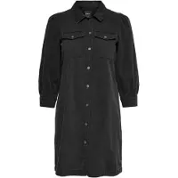 ONLY Jeanskleid Felica 15227104 Schwarz Regular Fit