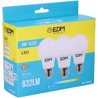 EDM Led-glühbirne E27 10w 810 Lumens 6400k 3 Einheiten Weiß Weiß One Size