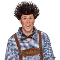 Orlob Perücke Igel braun