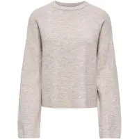 ONLY Rundhalspullover "ONLSIMONI L/S O-NECK PULLOVER KNT NOOS" Materialmix, regular fit