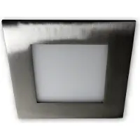 C-Light 6 W - LED mini Panel Einbaulampe square 230 V - alu gebürstet