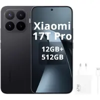 Xiaomi 17T Pro 5G Smartphone 512GB 12GB 6.83", 7000mAh, Leica 5x Teleobjektiv, 144Hz Eye-Care Display, Schwarz (mit Netzteil)
