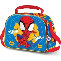 KARACTERMANIA Spiderman 3d Web Out 20x26x10 Cm Lunchtasche Blau Kinder Blau One Size