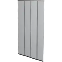 Windhager Insektenschutz Balkontür, 100 x 220 cm, anthrazit, Polyester Fliegenvorhang