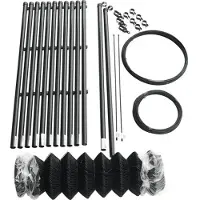 Sonstiges Zaunkomplett-Set Maschenweite 60 mm, 25 x 0,8 m anthrazit