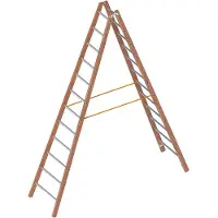 Layher 1028 Verbundstehleiter 2x12 Sprossen